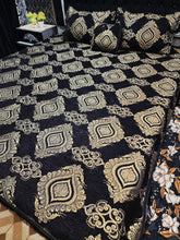 Jacquard Velvet Bed Sheet 4Pcs-Design-531